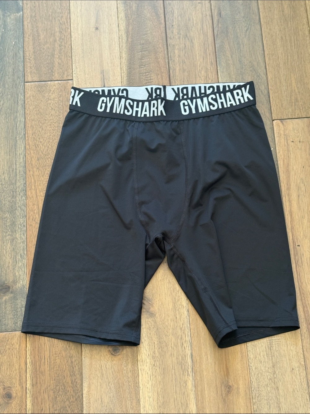 Gymshark Black Compression Boxer Briefs with White Logo Waistband